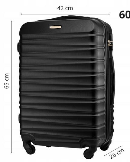 Vidutinio dydžio kelioninis lagaminas ant ratukų RYANAIR bagažas 60L kietasis ZAGATTO