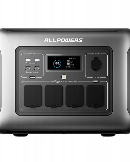 ALLPOWERS R1500 Lite nešiojamoji energijos stotis, 1600 W, 1056 Wh