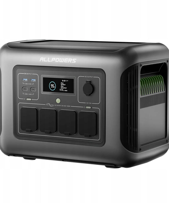 ALLPOWERS R1500 Lite nešiojamoji energijos stotis, 1600 W, 1056 Wh