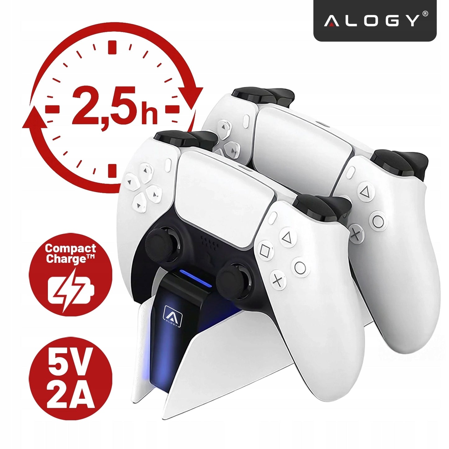 DualSense PS5 pultelių įkrovimo stotelė