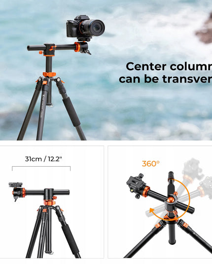K&F Concept T254A4 trikojis su rutuline galvute BH-28L