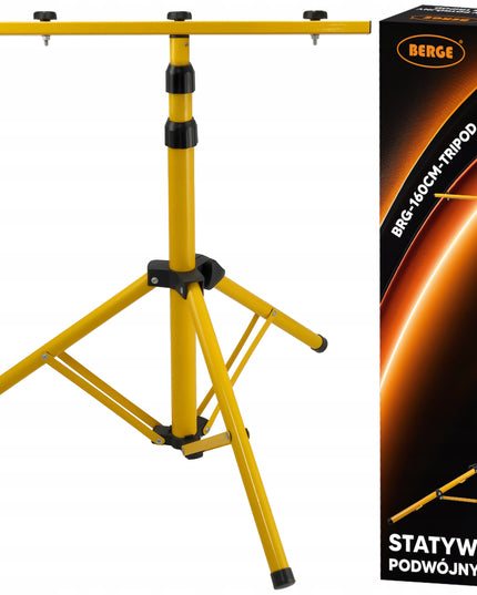 LED apšvietimo stovas, prožektoriams, halogenams, 2 lempos su skersiniu