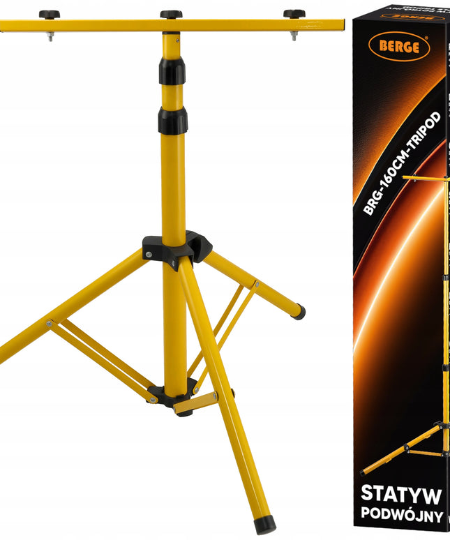 LED apšvietimo stovas, prožektoriams, halogenams, 2 lempos su skersiniu