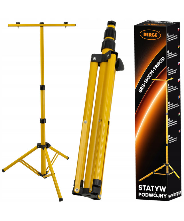 LED apšvietimo stovas, prožektoriams, halogenams, 2 lempos su skersiniu