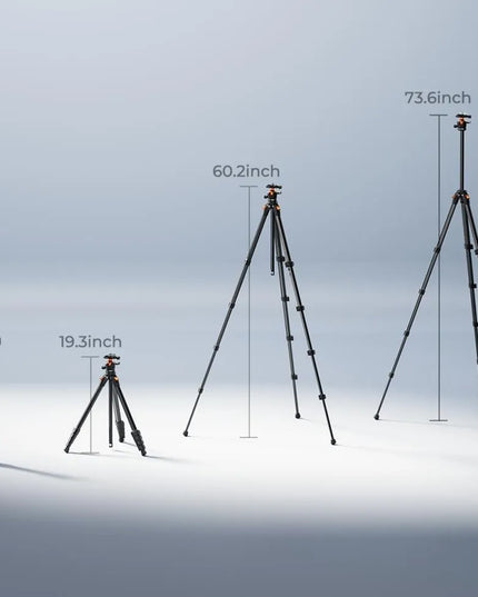 Fotografinis trikojis K&F KF09.171, 360° galvutė, Arca Swiss, iki 8 kg