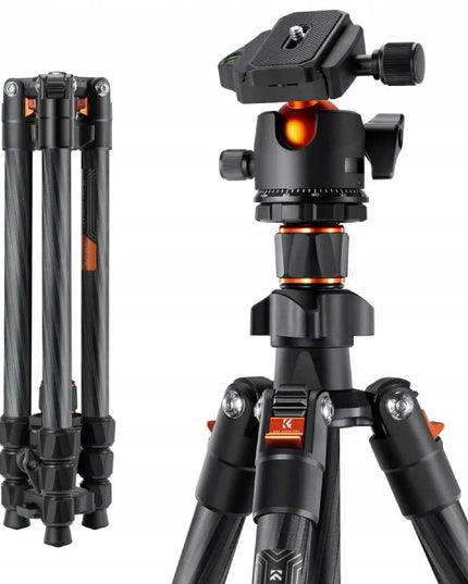 K&F Concept anglies pluošto fotoaparato trikojis (162 cm) su 36 mm rutuline galvute (KF09.123)