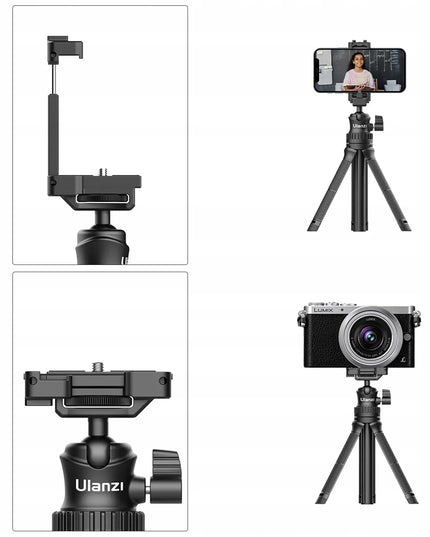Stalinis monopodas ULANZI MT-34 beveidrodiniam fotoaparatui, vaizdo kamerai ir išmaniajam telefonui
