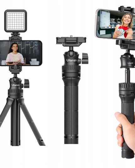 Stalinis monopodas ULANZI MT-34 beveidrodiniam fotoaparatui, vaizdo kamerai ir išmaniajam telefonui