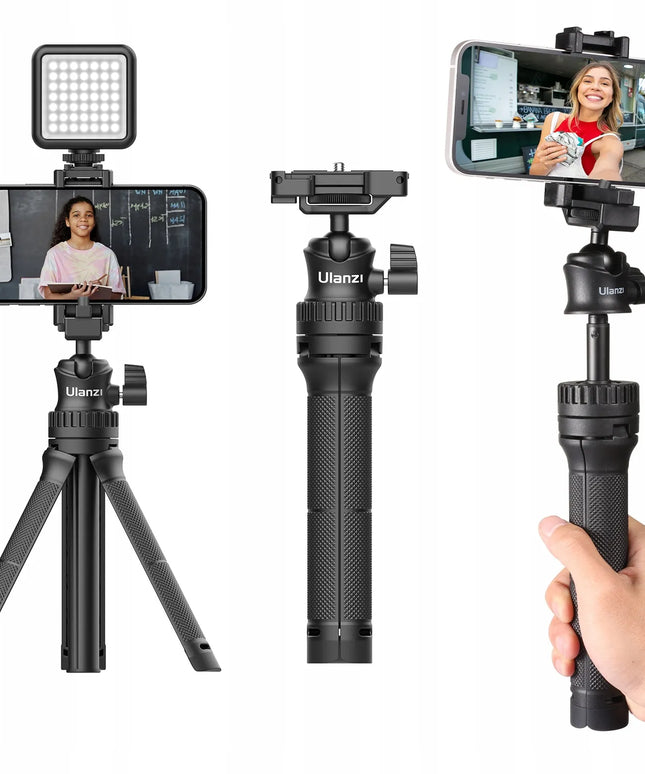Stalinis monopodas ULANZI MT-34 beveidrodiniam fotoaparatui, vaizdo kamerai ir išmaniajam telefonui