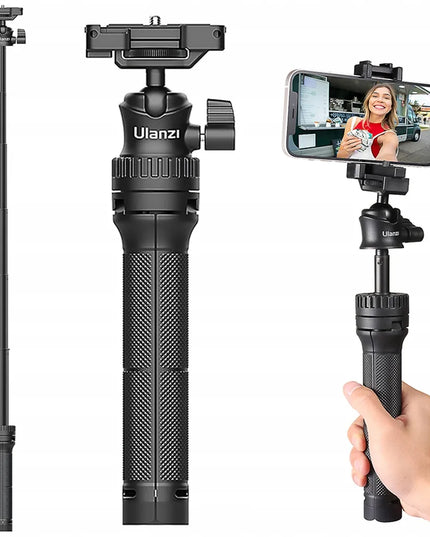 Stalinis monopodas ULANZI MT-34 beveidrodiniam fotoaparatui, vaizdo kamerai ir išmaniajam telefonui