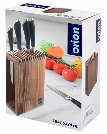 Medinis stovas virtuviniams peiliams, universalus