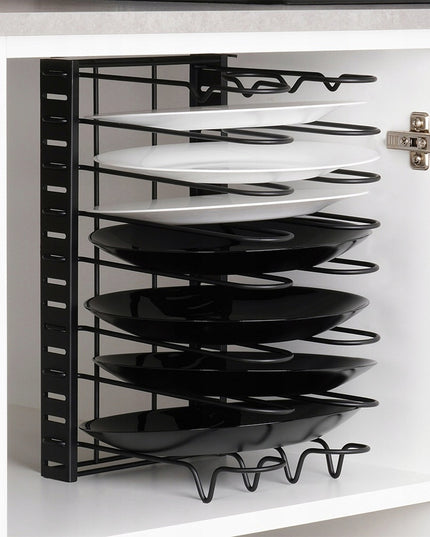 Stovas virtuvinis organizatorius lentyna laikiklis puodams keptuvėms dangteliams lėkštėms