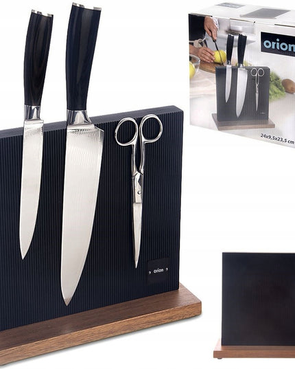 Magnetinis universalus virtuvės peilių ir įrankių stovas, dvipusis