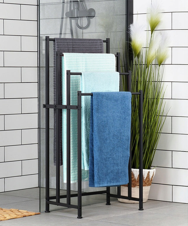 4 aukštų stovas rankšluosčiams, vonios stovas, pastatomas