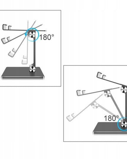 Reguliuojamas planšetės stovas ant stalo APPLE, SAMSUNG, LENOVO