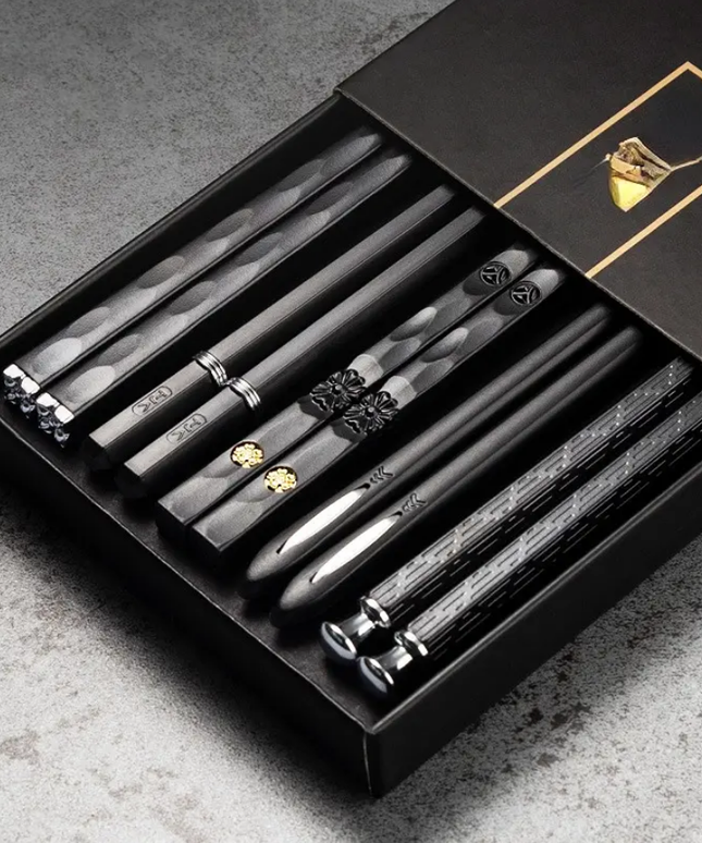 Sushi metalinės valgymo lazdelės 10 vnt.