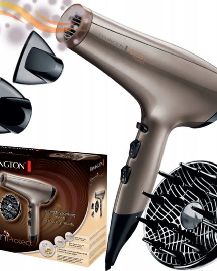 Remington AC8002 Keratin Protect plaukų džiovintuvas, 2200 W, jonizacija, difuzorius