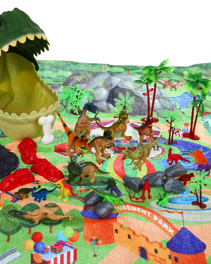Dinozaurų pasaulis kilimėlis figūrėlės ypač kokybiškas