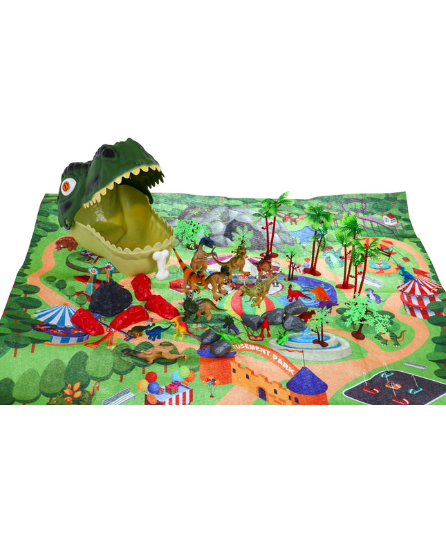 Dinozaurų pasaulis kilimėlis figūrėlės ypač kokybiškas