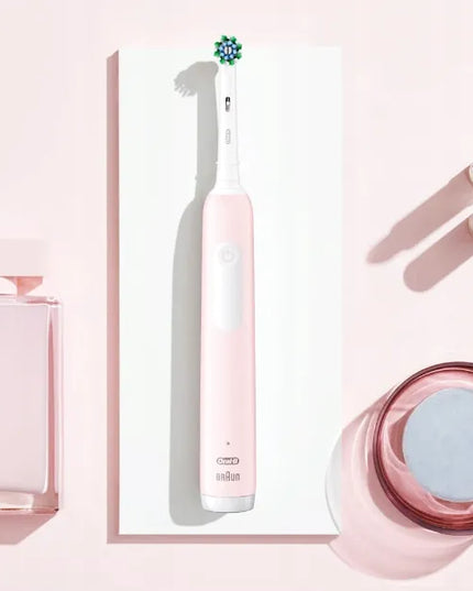Elektrinis dantų šepetėlis Oral-B Pro 1 Series, rožinis, su kelioniniu dėklu