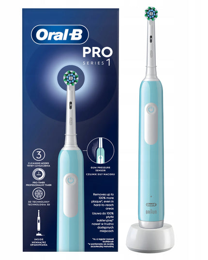 Elektrinis dantų šepetėlis Oral-B Pro Series 1 mėlynas