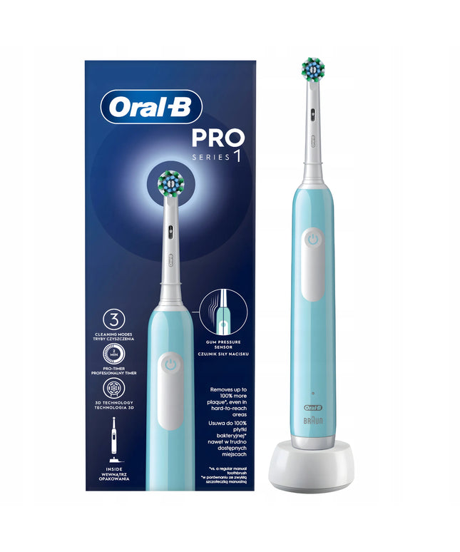 Elektrinis dantų šepetėlis Oral-B Pro Series 1 mėlynas