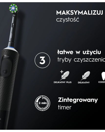 Elektrinis dantų šepetėlis Oral-B Vitality Pro D103 Box Black