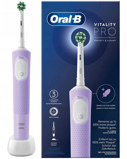 Elektrinis dantų šepetėlis Oral-B Vitality Pro D103 Box Violet