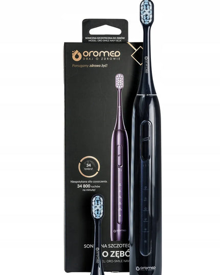 Oromed ORO-SMILE Navy Blue – garsinis dantų šepetėlis, 5 režimai, IPX7, USB-C