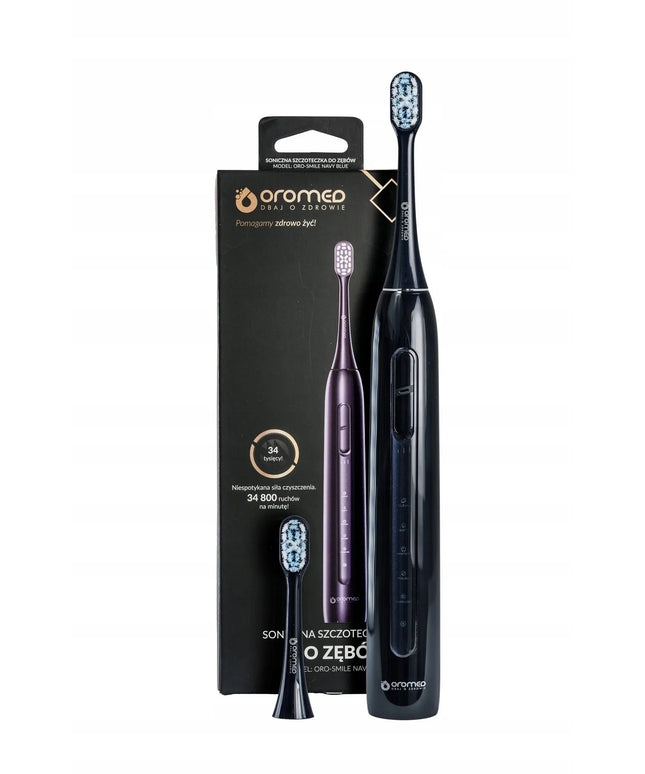 Oromed ORO-SMILE Navy Blue – garsinis dantų šepetėlis, 5 režimai, IPX7, USB-C