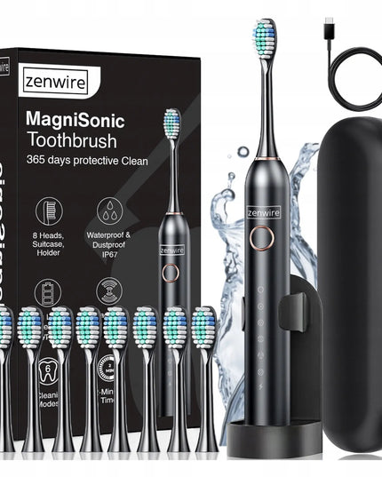 Magnetinis soninis elektrinis dantų šepetėlis vaikams ir suaugusiems Zenwire