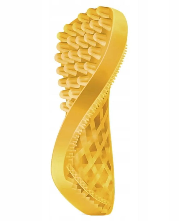Šunų šepetys Medium Silicone Yellow