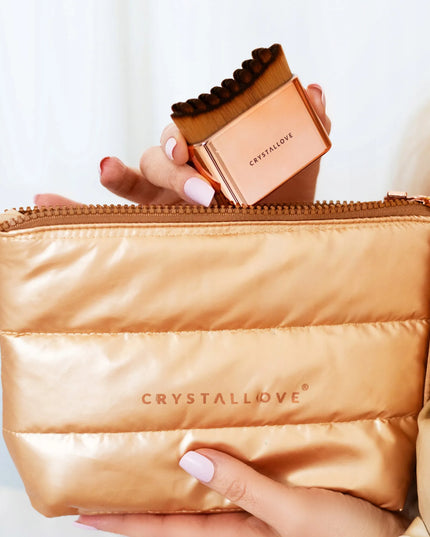 CRYSTALLOVE Contour Face Brush – rankinis veido masažuoklis limfodrenažiniam masažui