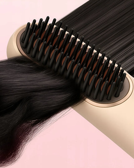 GlamBrush elektrinis plaukus tiesinantis šepetys, 4 temperatūros lygiai, jonizacija
