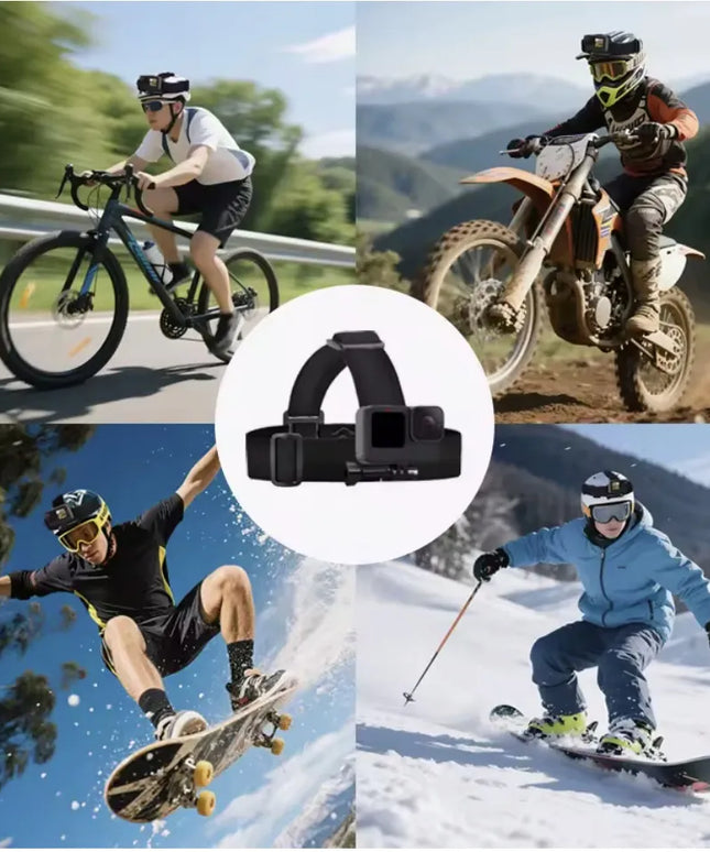 Sunnylife dirželis ant galvos ir šalmo – laikiklis sportinėms kameroms DJI Osmo Action 4 5P