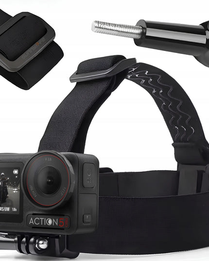 Sunnylife dirželis ant galvos ir šalmo – laikiklis sportinėms kameroms DJI Osmo Action 4 5P