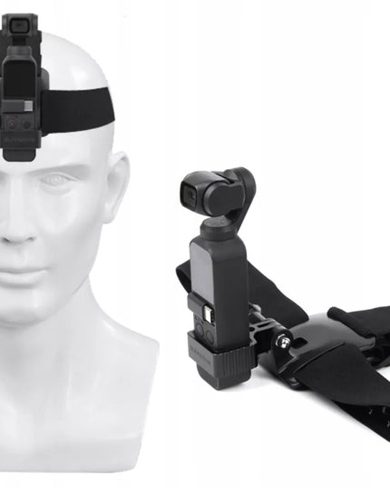 Sunnylife galvos ir šalmo dirželis – laikiklis sportinėms kameroms GoPro Hero, DJI, SJCAM