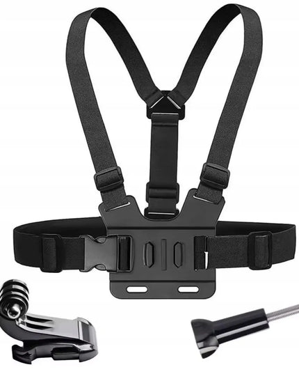 Sunnylife krūtinės laikiklis su diržais GoPro Hero, DJI Osmo Action ir Pocket kameroms