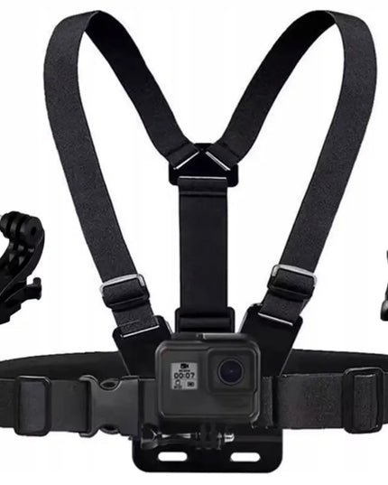 Sunnylife krūtinės laikiklis su diržais GoPro Hero, DJI Osmo Action ir Pocket kameroms