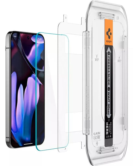 Grūdintas stiklas Google Pixel 9 / 9 Pro / 10 / 10 Pro, Spigen EZ Fit, 2 vnt.