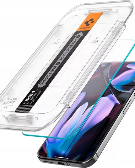 Grūdintas stiklas Google Pixel 9 / 9 Pro / 10 / 10 Pro, Spigen EZ Fit, 2 vnt.