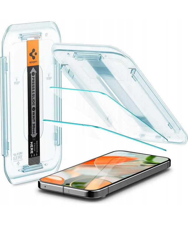Grūdintas stiklas Google Pixel 9 / 9 Pro / 10 / 10 Pro, Spigen EZ Fit, 2 vnt.