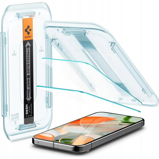 Grūdintas stiklas Google Pixel 9 / 9 Pro / 10 / 10 Pro, Spigen EZ Fit, 2 vnt.