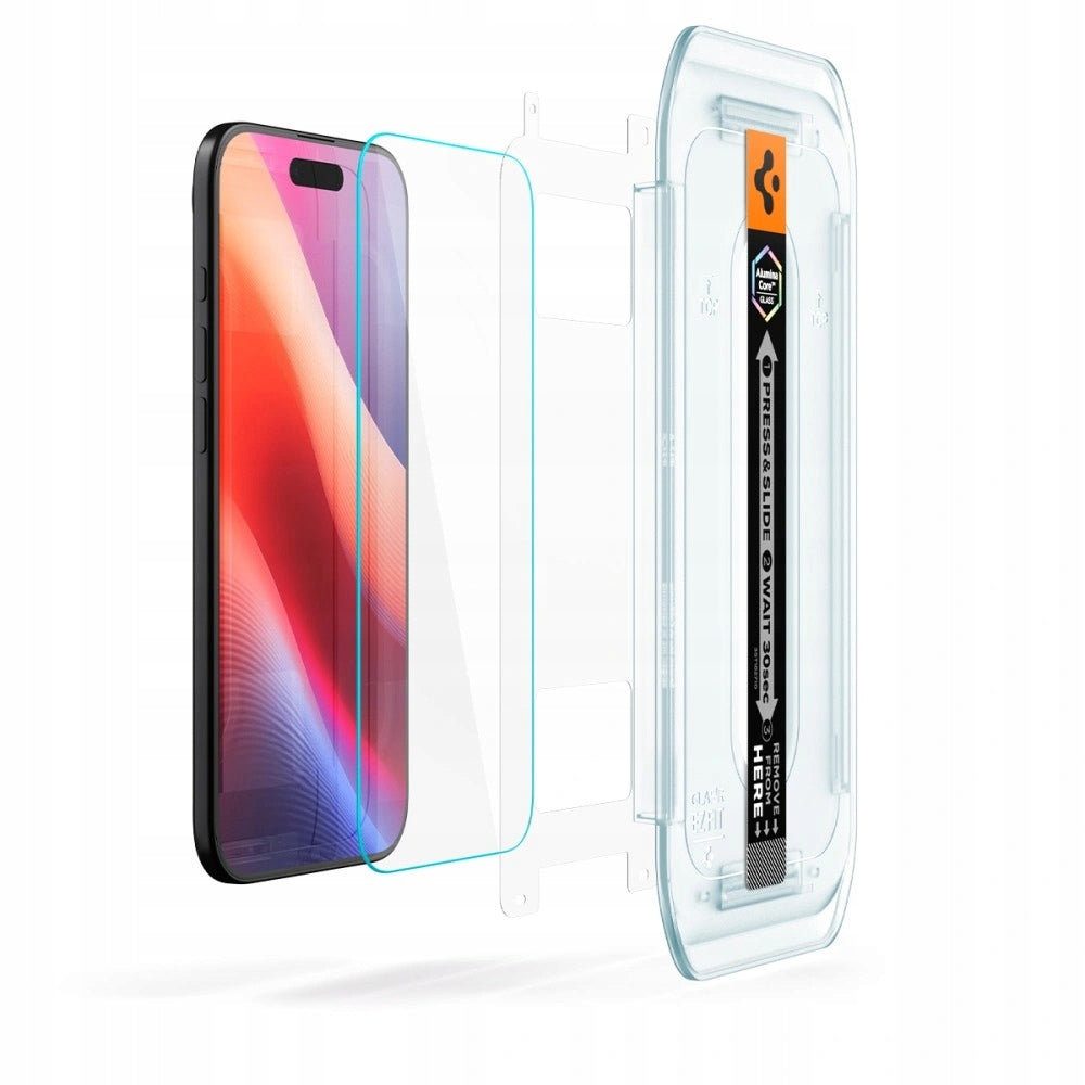 Grūdintas stiklas Apple iPhone 17 Air Spigen Glas.Tr ”Ez Fit” 2 vnt.