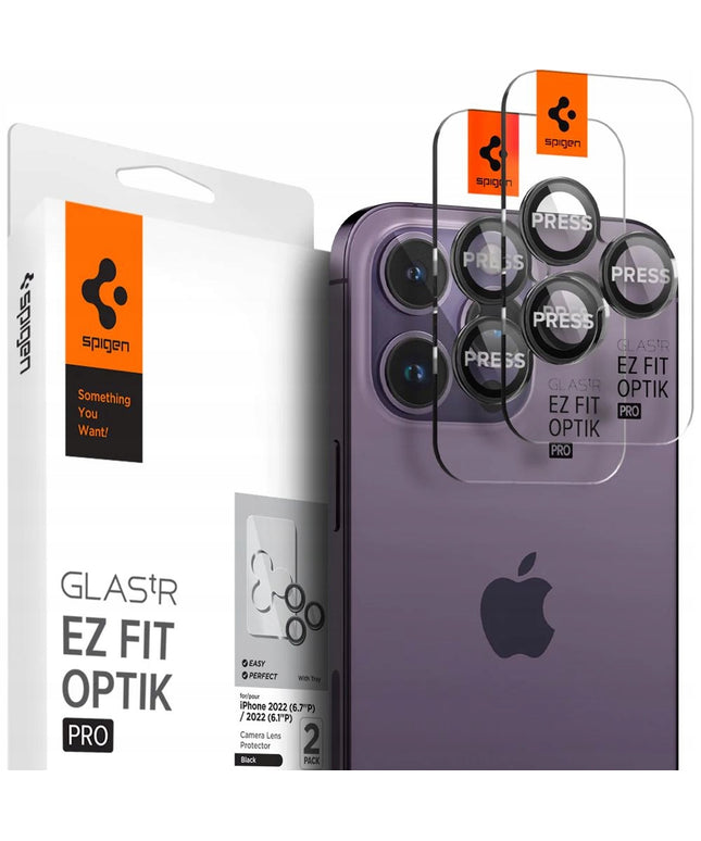 Apsauginis stiklas kamerai skirta iPhone 14 Pro / Max / 15 Pro / Max / 16 Pro / Max Spigen