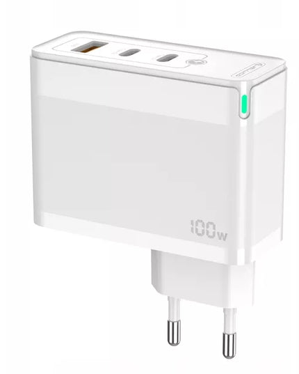 Greitas tinklo įkroviklis 100W 2x USB-C 1x USB QC3.0 + USB-C laidas rinkinys