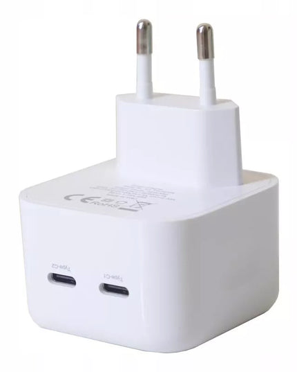 Spartusis sieninis įkroviklis 2x USB-C Power Delivery 3.0 PD 40W