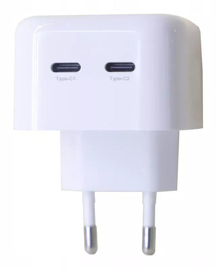Spartusis sieninis įkroviklis 2x USB-C Power Delivery 3.0 PD 40W