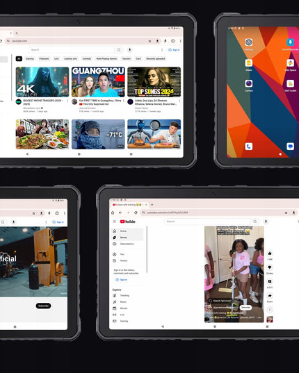 STIPRUS TABLETINIS KOMPIUTERIS, SUSTIPRINTAS CUBOT KING KONG TAB 2 10,1" DVI SIM KORTELĖS, GPS