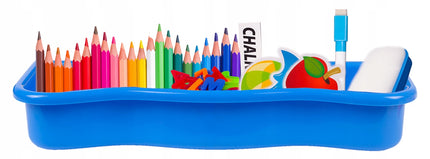 Magnetinė kreidelinė lenta, dvipusė, sausai valoma, su raidutėmis vaikams